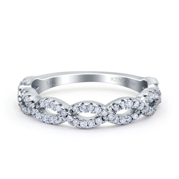 Cushion Cut Halo Twisted Diamond Ring